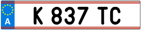 Trailer License Plate